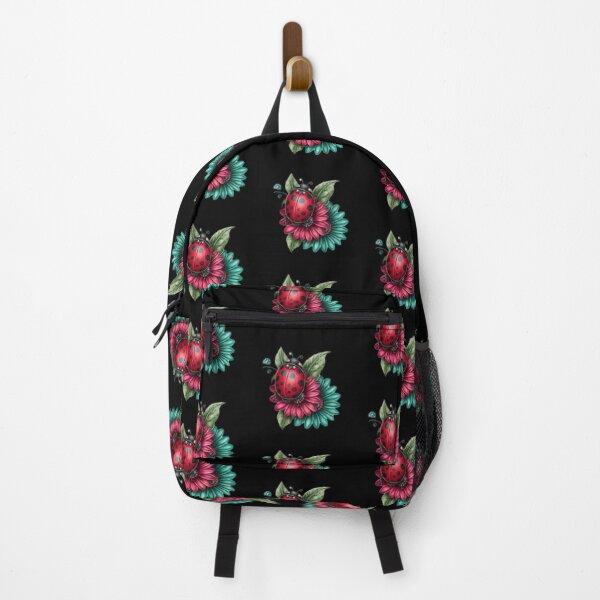 Item preview, Ladybug on Colorful Flowers designed and sold by hrendika.