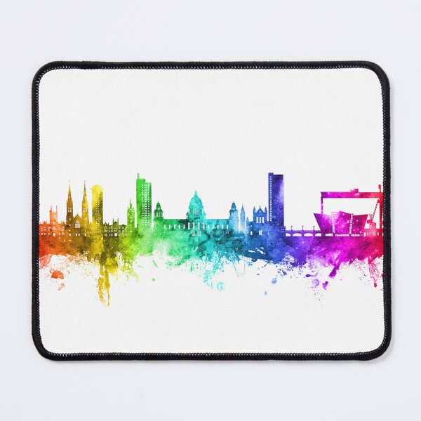 Item preview, Belfast Northern Ireland Skyline designed and sold by ArtPrints.