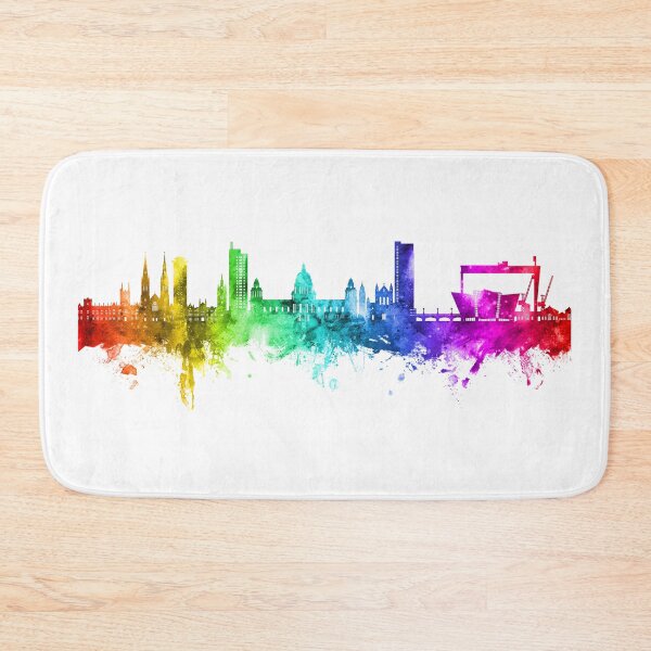 Item preview, Belfast Northern Ireland Skyline designed and sold by ArtPrints.