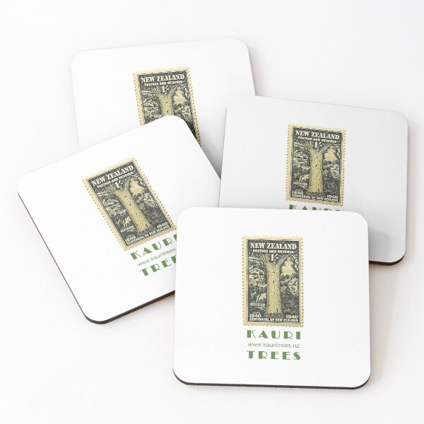 Item preview, 1 shilling stamp and small Kauri Trees logo designed and sold by Kauri Trees.