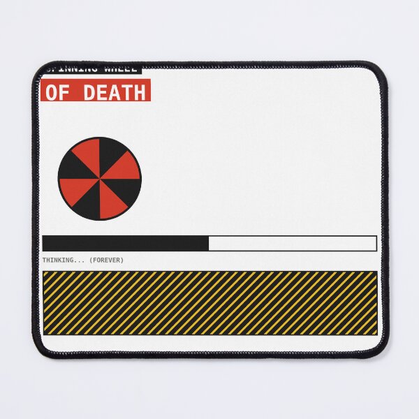 Item preview, Spinning Wheel Of Death Sticker designed and sold by PlusScanner.