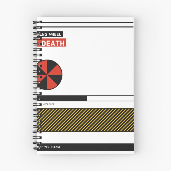 Item preview, Spinning Wheel Of Death Sticker designed and sold by PlusScanner.