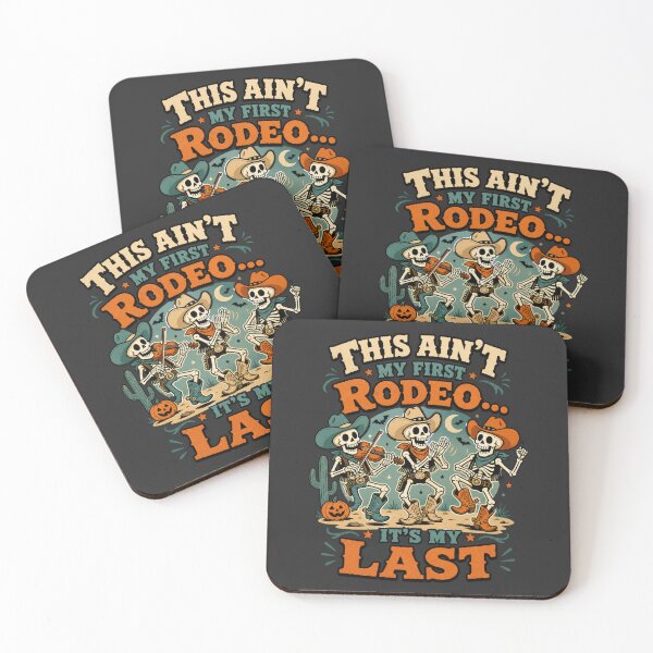 Item preview, Dancing Cowboy Skeletons Wild West Halloween Design designed and sold by JansenGS.