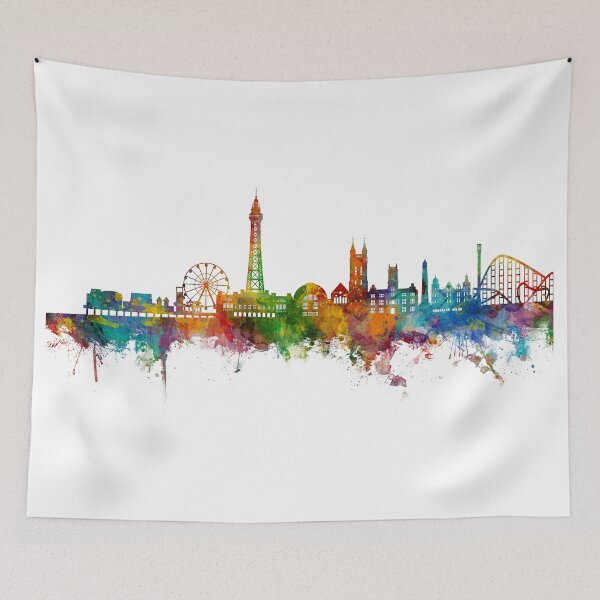 Item preview, Blackpool England Skyline designed and sold by ArtPrints.