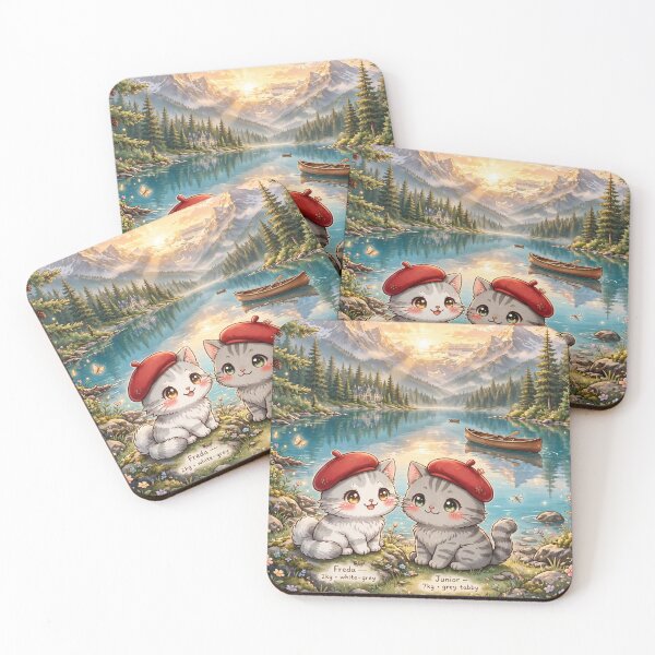 Item preview, Rocky Mountains Lake - Freda and Junior Sunset Adventure designed and sold by MAISON SYLVIE.