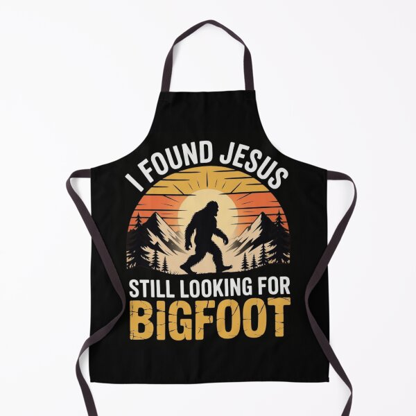 Item preview, I Found Jesus Still Looking For Bigfoot Funny Retro Sunset designed and sold by haitrieuic96.