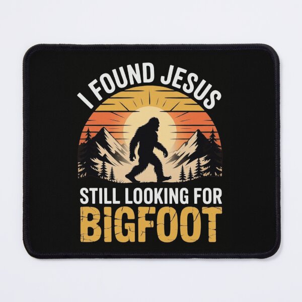 Item preview, I Found Jesus Still Looking For Bigfoot Funny Retro Sunset designed and sold by haitrieuic96.