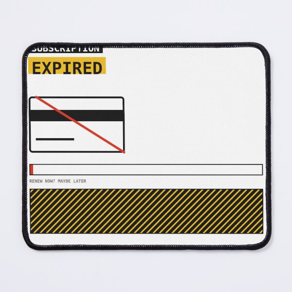 Item preview, Subscription Expired Sticker designed and sold by PlusScanner.