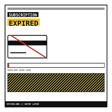 Artwork thumbnail, Subscription Expired Sticker by PlusScanner