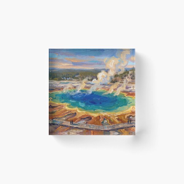 Item preview, Grand Prismatic Spring Yellowstone designed and sold by RedPeaStudio.