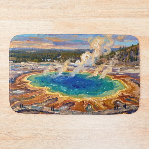 Item preview, Grand Prismatic Spring Yellowstone designed and sold by RedPeaStudio.