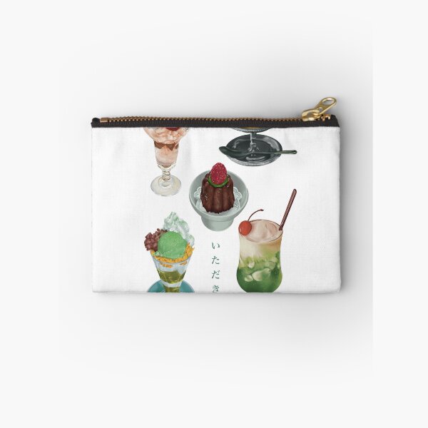 Item preview, Japanese Retro Café Desserts – Pudding, Parfait & Melon Soda designed and sold by FeedMeLikeUDraw.