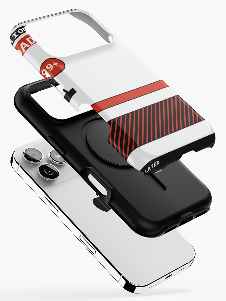Thumbnail 2 of 4, iPhone Case, Notification Overload 99+ Sticker designed and sold by PlusScanner.