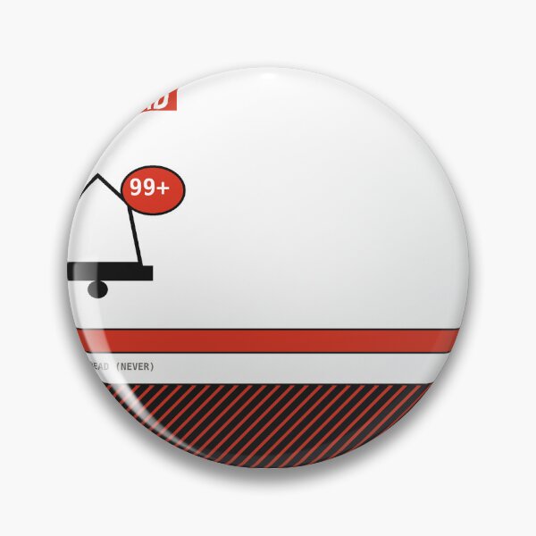 Item preview, Notification Overload 99+ Sticker designed and sold by PlusScanner.