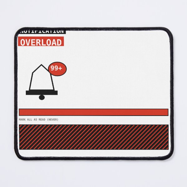 Item preview, Notification Overload 99+ Sticker designed and sold by PlusScanner.