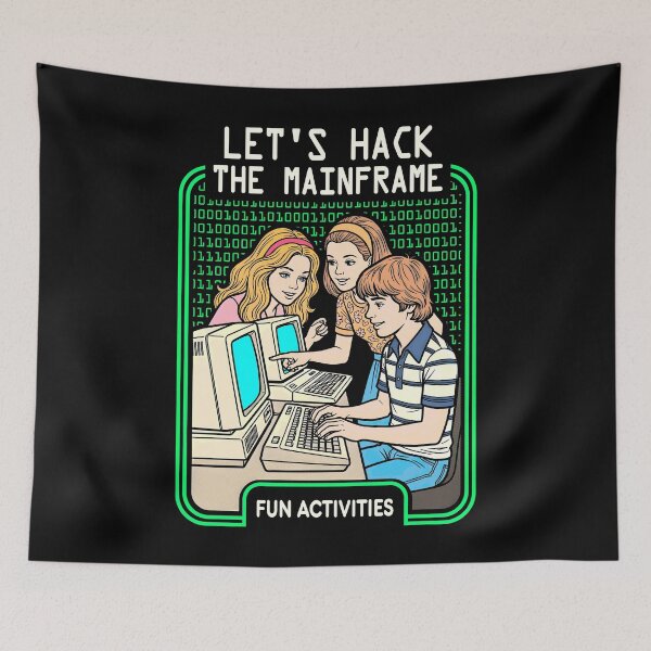 Item preview, Let's Hack The Mainframe Funny Computer Hacker Programmer designed and sold by GrandeDuc.