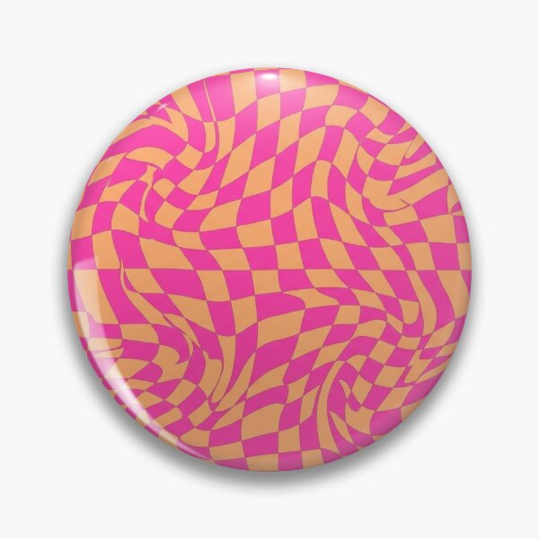 Item preview, Distorted Chess Pattern Y2K - Retro Pink and Orange designed and sold by conamor-bymel.