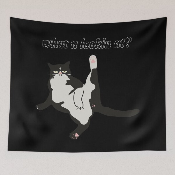 Item preview, What U Lookin' At? - Cat designed and sold by R-A Designs.