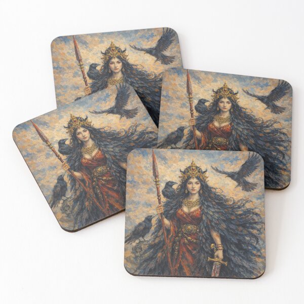 Item preview, Raven Celtic Goddess Morrigan Painting designed and sold by GalleryKauffeld.