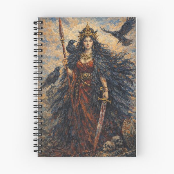 Item preview, Raven Celtic Goddess Morrigan Painting designed and sold by GalleryKauffeld.