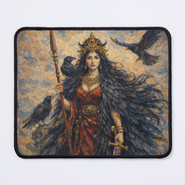 Item preview, Raven Celtic Goddess Morrigan Painting designed and sold by GalleryKauffeld.