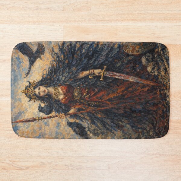 Item preview, Raven Celtic Goddess Morrigan Painting designed and sold by GalleryKauffeld.