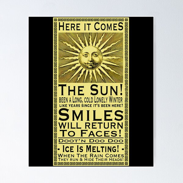 Item preview, Here It Comes The Sun Victorian designed and sold by NotDeadCERB.