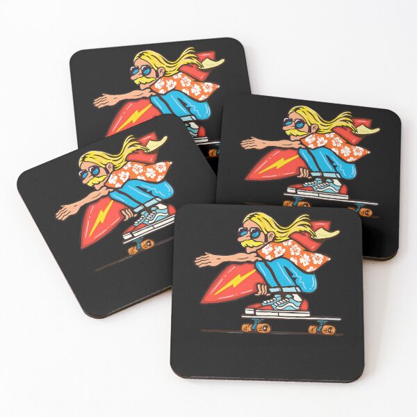 Item preview, Surf Skate Dude In Hawaiian designed and sold by NotDeadCERB.