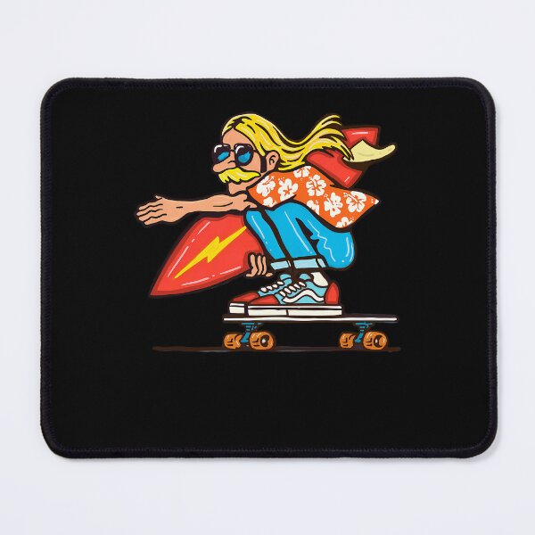Item preview, Surf Skate Dude In Hawaiian designed and sold by NotDeadCERB.
