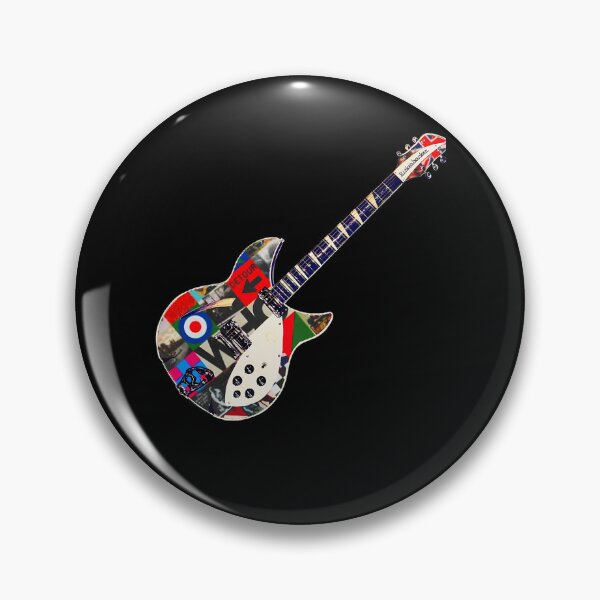 Item preview, Mod Pop Art Rickenbacker Electric Guitar designed and sold by NotDeadCERB.