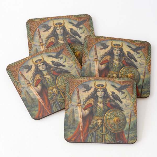 Item preview, Celtic Goddess Morrigan Painting designed and sold by GalleryKauffeld.