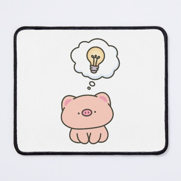 Item preview, Kawaii Pig Having a Bright Idea designed and sold by Partoon-dp.