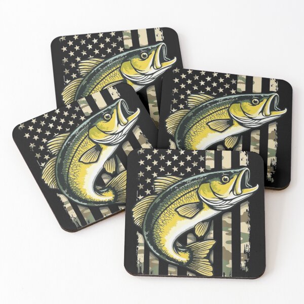 Item preview, Camo American Flag Bass Fishing Patriotic Fisherman designed and sold by haitrieuic96.