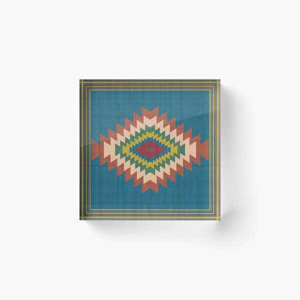 Item preview, Southwestern American Boho Geometric Cushion Pattern designed and sold by Momoko-Hikaru.