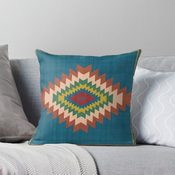Item preview, Southwestern American Boho Geometric Cushion Pattern designed and sold by Momoko-Hikaru.