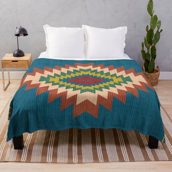 Item preview, Southwestern American Boho Geometric Cushion Pattern designed and sold by Momoko-Hikaru.