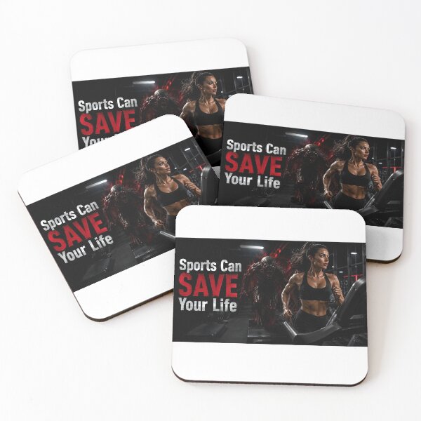 Item preview, Sports Can Save Your Life - Horror Gym Demon Motivation Print designed and sold by HorrorWorldWeb.
