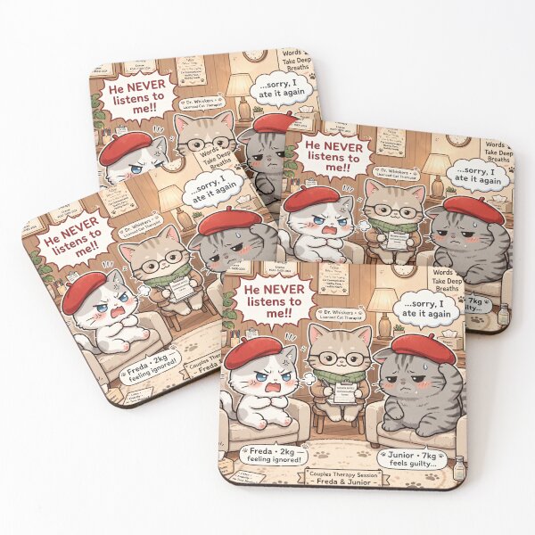 Item preview, Freda and Junior Couples Therapy - Dr Whiskers Session designed and sold by MAISON SYLVIE.
