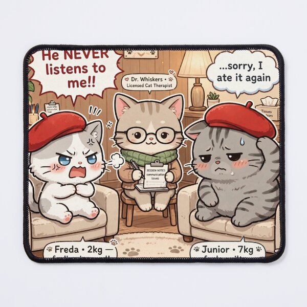 Item preview, Freda and Junior Couples Therapy - Dr Whiskers Session designed and sold by MAISON SYLVIE.