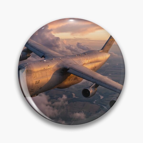 Item preview, C-5 Galaxy Transport at Golden Hour designed and sold by Airpower Art.