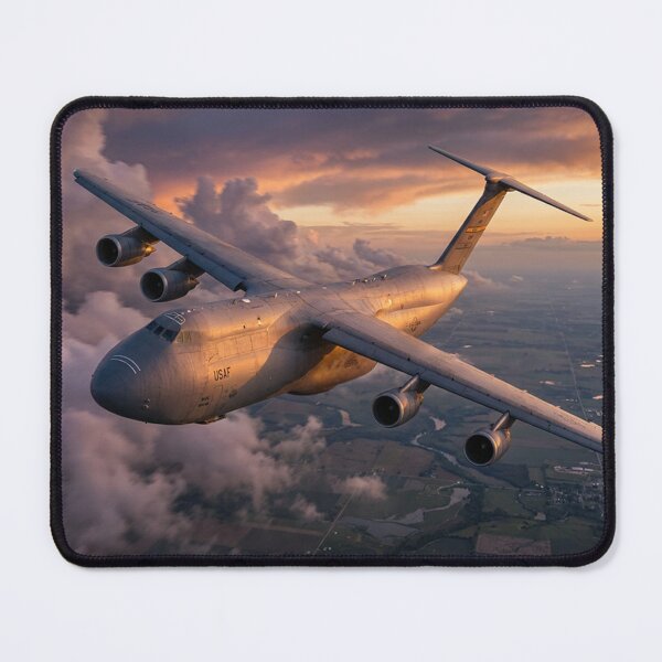 Item preview, C-5 Galaxy Transport at Golden Hour designed and sold by Airpower Art.
