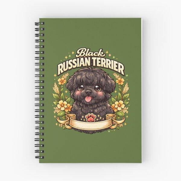Item preview, Cute Black Russian Terrier – Floral Dog Lover Design designed and sold by blankTeeShirt.