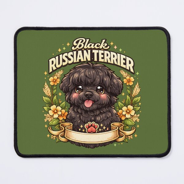 Item preview, Cute Black Russian Terrier – Floral Dog Lover Design designed and sold by blankTeeShirt.