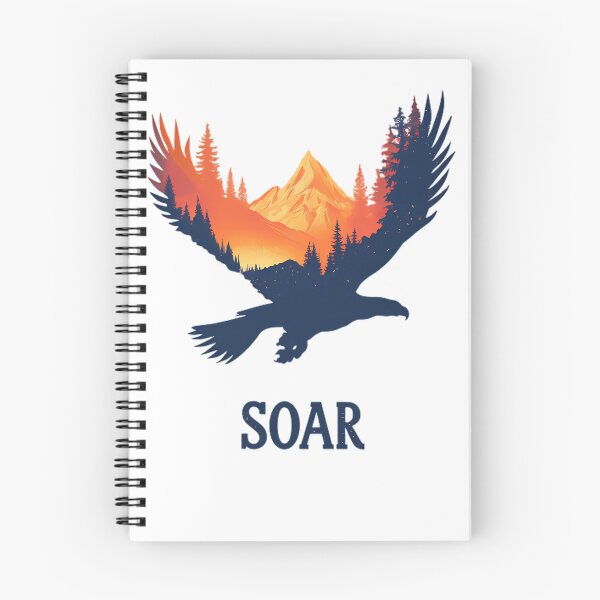 Item preview, Soar Eagle Flying Mountain Forest designed and sold by Structure-Blue.