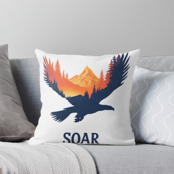 Item preview, Soar Eagle Flying Mountain Forest designed and sold by Structure-Blue.