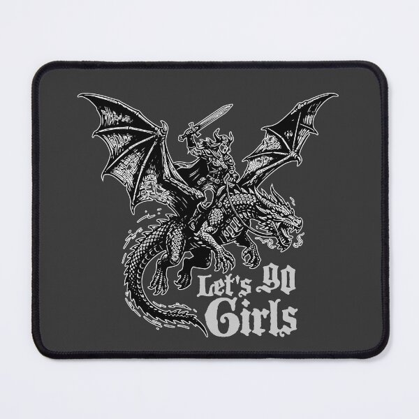 Item preview, Let's Go Girl Retro Girls Dragon Rider Fantasy Feminist designed and sold by Colorfulman.