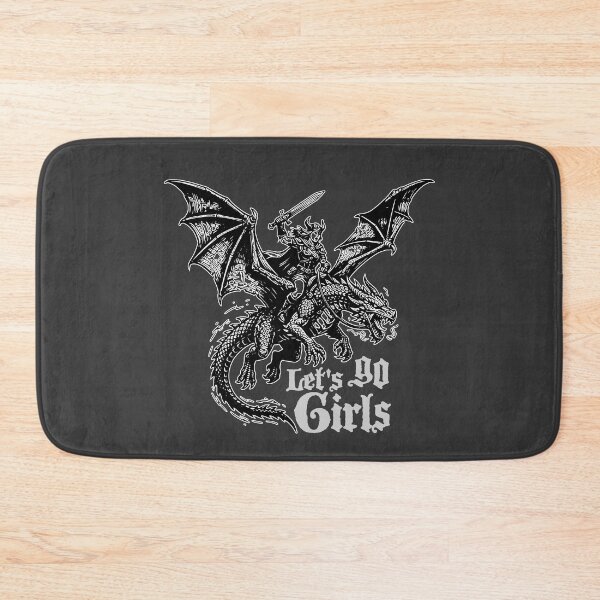 Item preview, Let's Go Girl Retro Girls Dragon Rider Fantasy Feminist designed and sold by Colorfulman.
