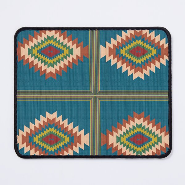 Item preview, Geometric Southwestern Boho Diamond Pattern Block designed and sold by Momoko-Hikaru.