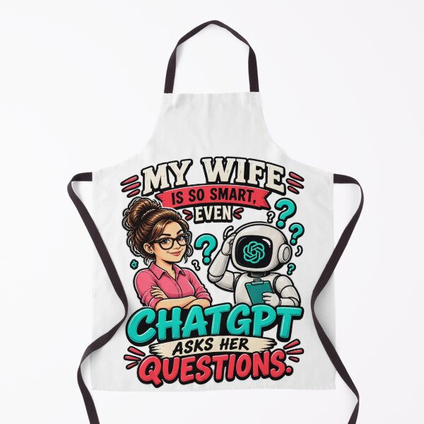 Item preview, My Wife Is So Smart Even ChatGPT Asks Her Questions designed and sold by Bocianessco.