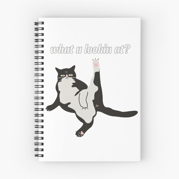 Item preview, What U Lookin' At? - Cat (black text) designed and sold by R-A Designs.
